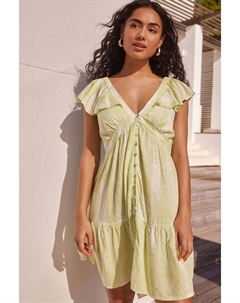 Летнее женственное мини-платье с рюшами, белый Next