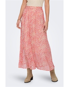 Струящаяся юбка макси с принтом Disty, оранжевый Jdy
