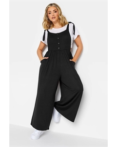 Комбинезон ограниченного размера-кюлотов, черный Yours