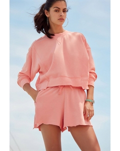 Трикотажные шорты с необработанным краем, розовый Next