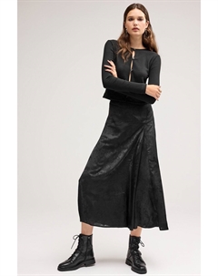 Жаккардовая юбка миди, черный Next