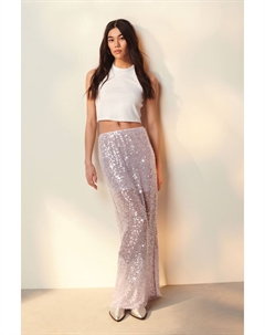 Юбка-Миди с пайетками, фиолетовый Next