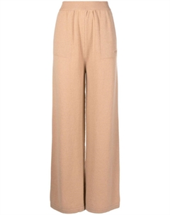 Брюки с вышитым логотипом, коричневый Msgm