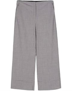 Прямые брюки в клетку, черный Theory