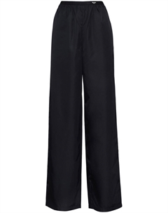 Брюки Re-Nylon широкого кроя, черный Prada