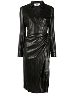 Платье из искусственной кожи, черный Msgm