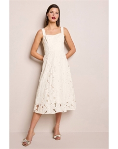 Кружевное платье с цветочными мотивами, белый Next