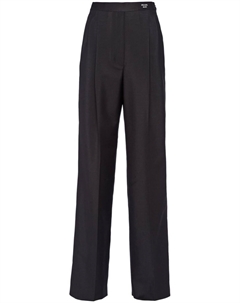 Брюки со складками, черный Prada