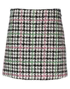 Юбка мини в клетку, белый Msgm