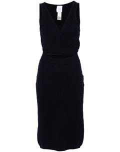 Платье фактурной вязки с нашивкой-логотипом, синий Patou