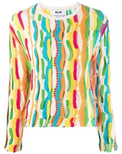 Джемпер с оборками, белый Msgm