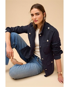 Практичная куртка из хлопка, синий Next