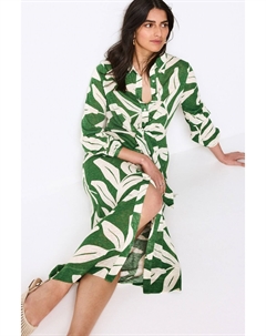 Платье-Рубашка миди, зеленый Next