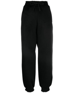 Зауженные брюки с вышитым логотипом, черный Msgm