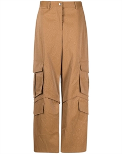 Брюки карго с карманами, коричневый Msgm