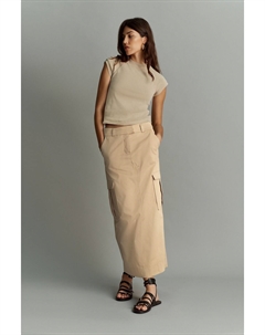 Юбка миди в стиле милитари, серый Next