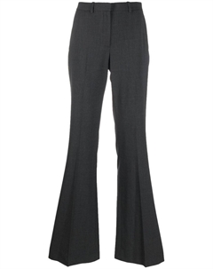 Меланжевые брюки прямого кроя, серый Theory