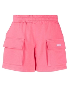 Спортивные шорты с вышитым логотипом, розовый Msgm