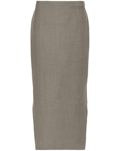 Шерстяная юбка с асимметричным подолом, нейтральный цвет Givenchy