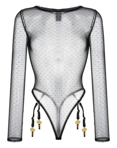 Сетчатое боди Inspiration Divine, черный Maison close