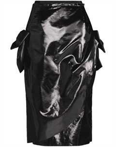 Юбка миди с бантом, черный Maison margiela