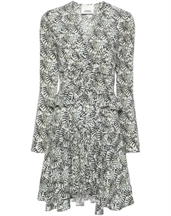 Платье мини с абстрактным принтом, черный Isabel marant