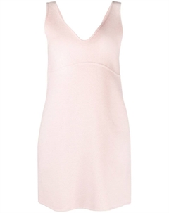 Шерстяное платье мини без рукавов, розовый Parosh
