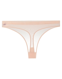 Сетчатые трусы-стринги, нейтральный цвет Maison close