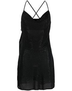 Платье мини с заклепками, черный Parosh