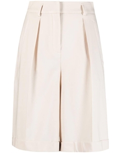 Шорты со складками, нейтральный цвет Lorena antoniazzi