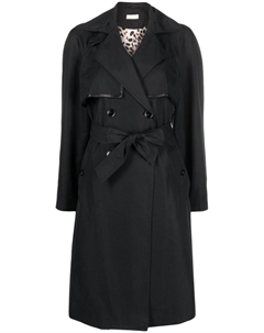 Тренч с заостренными лацканами, черный Liu jo