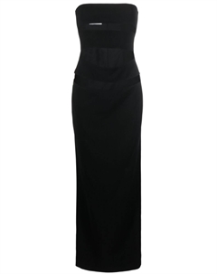 Вечернее платье без бретелей, черный Mônot
