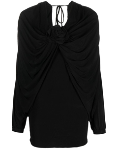 Платье с драпировкой, черный Giuseppe di morabito