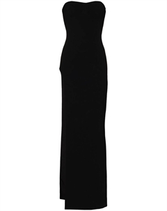 Платье без бретелей с высоким разрезом, черный Mônot