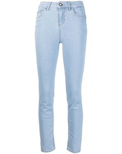 Укороченные джинсы скинни, синий Liu jo