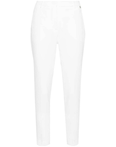 Узкие креповые брюки, белый Liu jo