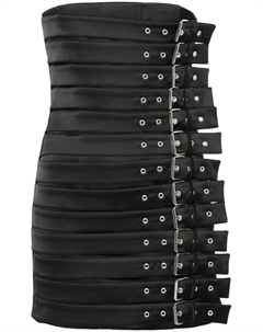 Платье мини с декорированной пряжкой, черный Giuseppe di morabito