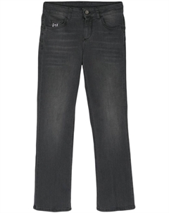 Укороченные джинсы средней посадки, серый Liu jo