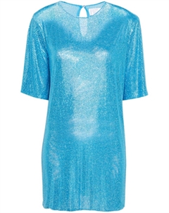 Платье-футболка с кристаллами, синий Giuseppe di morabito