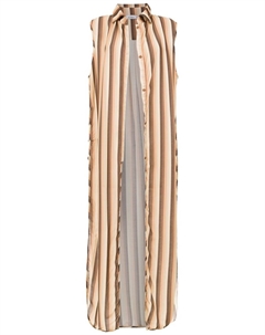 Пляжная туника в полоску, коричневый Amir slama