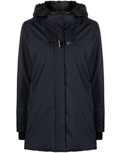 Парка с капюшоном и застежкой тогл, синий Fay