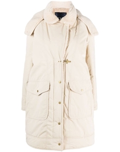 Парка со съемным капюшоном, нейтральный цвет Fay