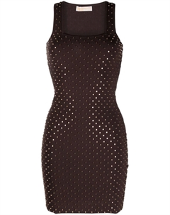 Платье миди без рукавов с заклепками, коричневый Michael michael kors