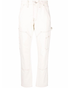 Прямые брюки с карманами, белый Frame