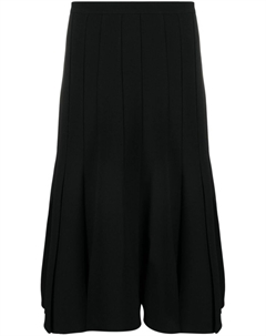 Юбка А-силуэта со складками, черный Ermanno scervino