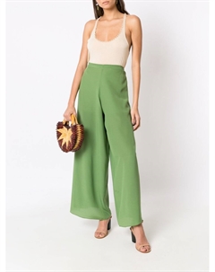 Шелковые брюки палаццо, зеленый Amir slama