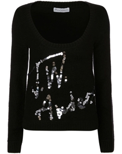 Декорированный джемпер, черный Jw anderson