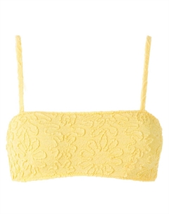 Жаккардовый лиф бикини Zarbo, желтый Clube bossa