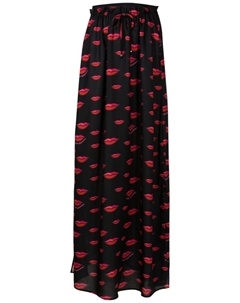 Юбка макси с принтом, черный Amir slama