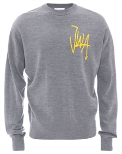 Джемпер с логотипом, серый Jw anderson